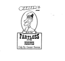 GEEZER'S GUARANTEED OLE DE FART FARTLESS [FAT FREE] RECIPES ONLY BY GEEZER BREEZE logo