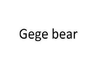 GEGE BEAR logo