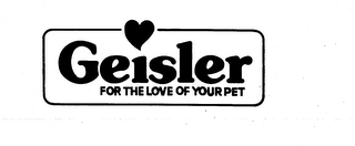 GEISLER-FOR THE LOVE OF YOUR PET logo