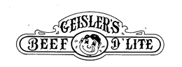 GEISLER'S BEEF D'LITE logo