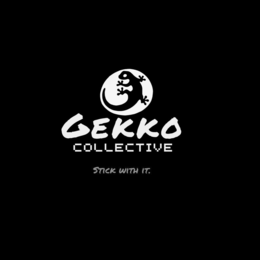 GEKKO COLLECTIVE STICK WITH IT. logo
