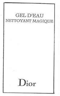 GEL D'EAU NETTOYANT MAGIQUE DIOR logo
