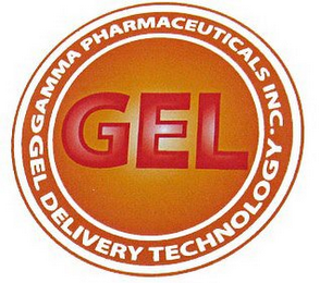 GEL DELIVERY TECHNOLOGY GAMMA PHARMACEUTICALS INC. GEL logo