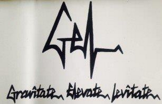 GEL, GRAVITATE.ELEVATE.LEVITATE. APPAREL logo