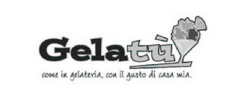 GELATU, COME IN GELATERIA, CON IL GUSTO DI CASA MIA logo