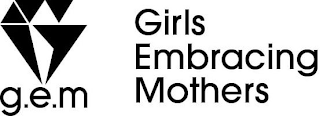 G.E.M GIRLS EMBRACING MOTHERS logo