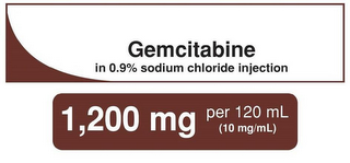 GEMCITABINE IN 0.9% SODIUM CHLORIDE INJECTION 1,200 MG PER 120 ML (10 MG/ML) logo