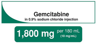 GEMCITABINE IN 0.9% SODIUM CHLORIDE INJECTION 1,800 MG PER 180 ML (10 MG/ML) logo