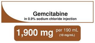 GEMCITABINE IN 0.9% SODIUM CHLORIDE INJECTION 1,900 MG PER 190 ML (10 MG/ML) logo
