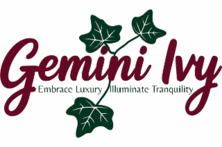 GEMINI IVY EMBRACE LUXURY ILLUMINATE TRANQUILITY logo