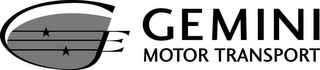 GEMINI MOTOR TRANSPORT logo
