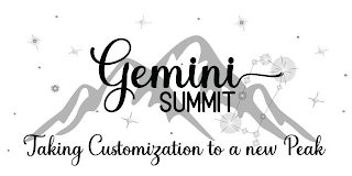 GEMINI SUMMIT TAKING CUSTOMIZATION TO A NEW PEAK logo