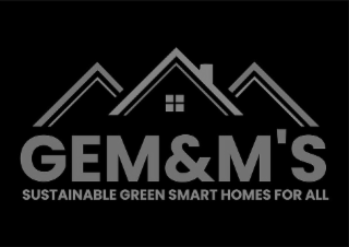 GEM&M'S SUSTAINABLE GREEN SMART HOMES FOR ALL logo