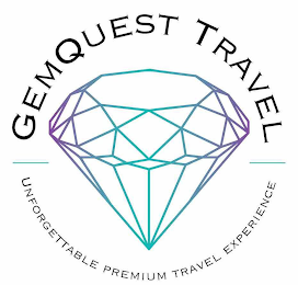 GEMQUEST TRAVEL UNFORGETTABLE PREMIUM TRAVEL EXPERIENCE logo