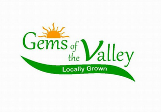 GEMS OF THE VALLEY LOCALLY GROWN logo