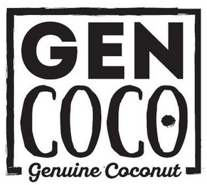 GEN COCO GENUINE COCONUT logo