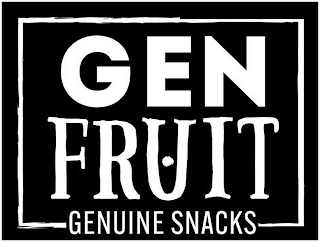 GEN FRUIT GENUINE SNACKS logo
