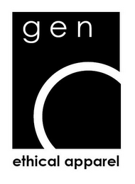 GEN O ETHICAL APPAREL logo