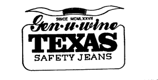 GEN-U-WINE TEXAS SAFETY JEANS logo