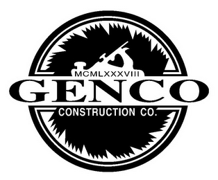 GENCO CONSTRUCTION CO. MCMLXXXVIII logo