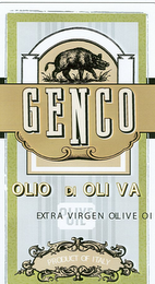 GENCO OLIO DI OLI VA EXTRA VIRGEN OLIVE logo