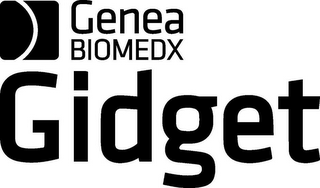 GENEA BIOMEDX GIDGET logo