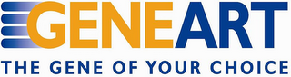 GENEART THE GENE OF YOUR CHOICE logo