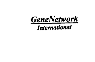 GENENETWORK INTERNATIONAL logo