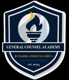 GENERAL COUNSEL ACADEMY BY MAJOR, LINDSEY & AFRICA EST. 2024 logo