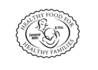 GENERAL MILLS & YOU HEALTHY FOOD FOR HEALTHY FAMILIES logo