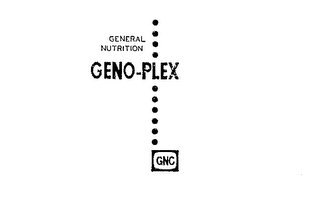 GENERAL NUTRITION GENO-PLEX GNC logo