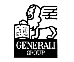 GENERALI GROUP PAX TIBI MARCE EVANGELISTA MEVS logo