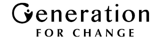 GENERATION FOR CHANGE logo