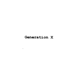 GENERATION X logo