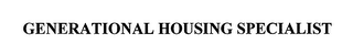 GENERATIONAL HOUSING SPECIALIST logo