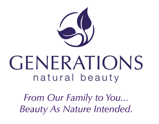 GENERATIONS NATURAL BEAUTY FROM OUR FAMILY TO YOU...  BEAUTY AS NATURE INTENDED. logo