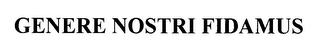 GENERE NOSTRI FIDAMUS logo