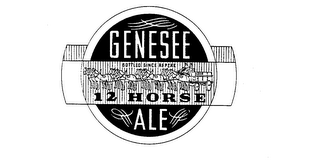 GENESEE 12 HORSE ALE BOTTLED SINCE REPEAL logo