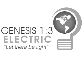 GENESIS 1:3 ELECTRIC "LET THERE BE LIGHT" logo