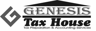GENESIS TAX HOUSE logo