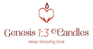 GENESIS1:3 CANDLES KEEP SHOWING LOVE logo