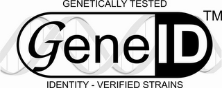 GENETICALLY TESTED GENE ID IDENTITY - VERIFIED STRAINS logo