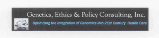 GENETICS, ETHICS & POLICY CONSULTING, INC. OPTIMIZING THE INTEGRATION OF GENOMICS INTO 21ST CENTURY HEALTHCARE logo