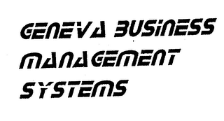 GENEVA BUSINESS MANAGEMENT SYSTEMS logo