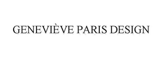 GENEVIÈVE PARIS DESIGN logo