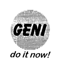 GENI DO IT NOW! logo