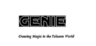GENIE CREATING MAGIC IN THE TELECOM WORLD logo