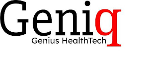 GENIQ GENIUS HEALTHTECH logo