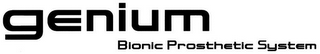 GENIUM BIONIC PROSTHETIC SYSTEM logo