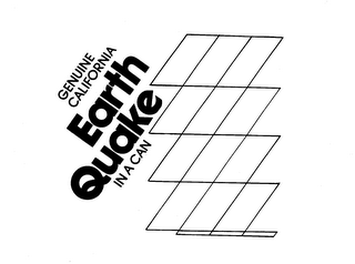 GENIUNE CALIFORNIA EARTHQUAKE IN A CAN logo